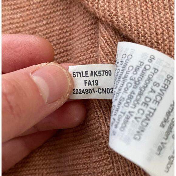 Madewell Women's S Sandalwood Merino Wool Blend Scoop Neck Sweater - Picture 6 of 7